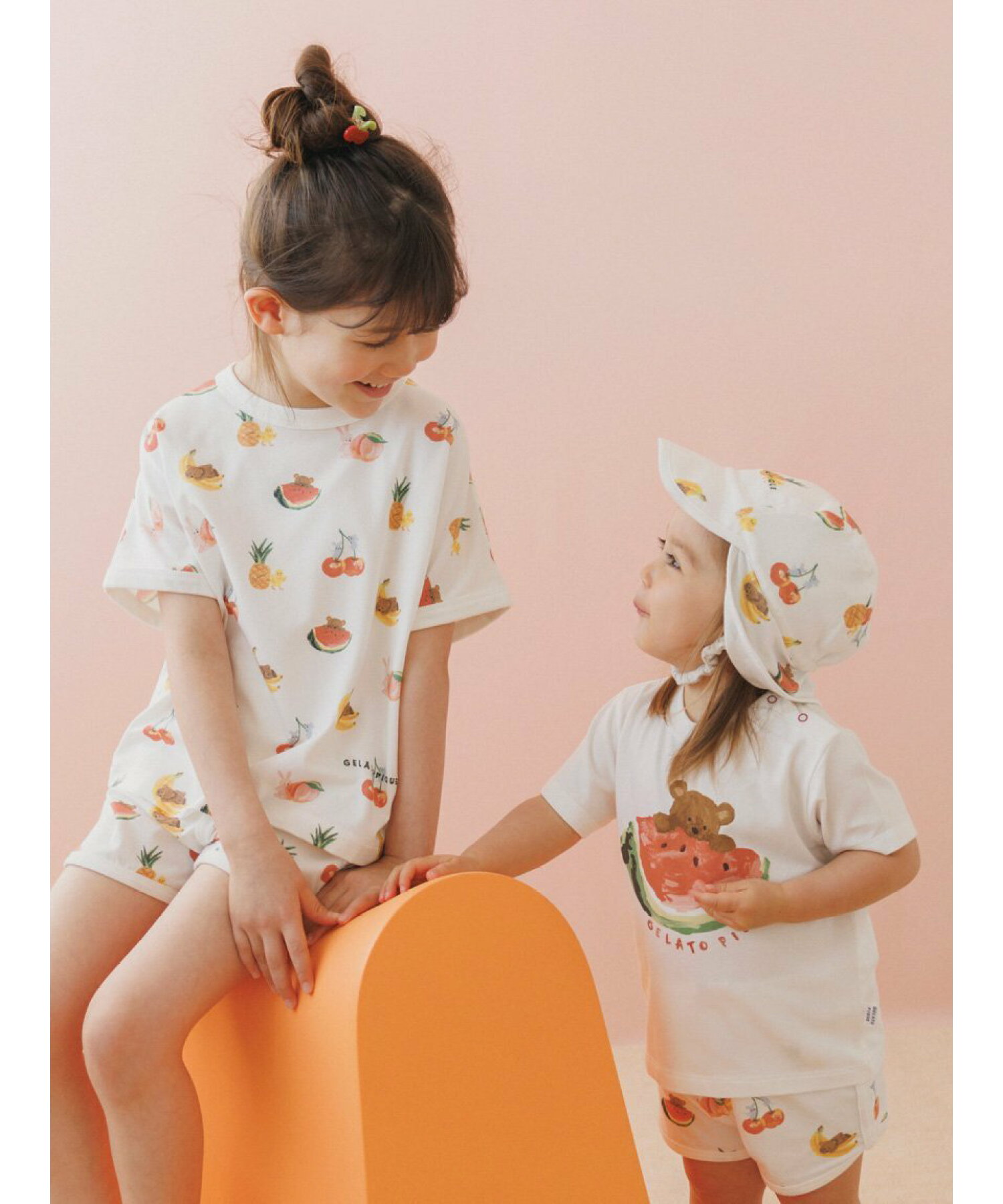 【接触冷感】【KIDS】フルーツアニマル柄ショートパンツ